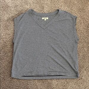 Madewell Navy and White Striped Top